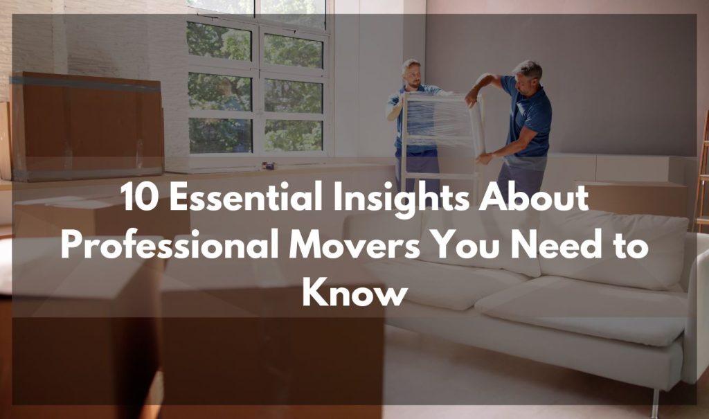 Professional movers handling furniture with care during a move.