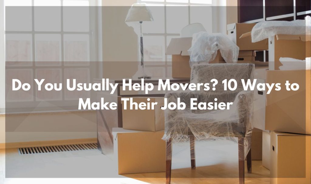 Professional movers carrying boxes in a well-organized home.