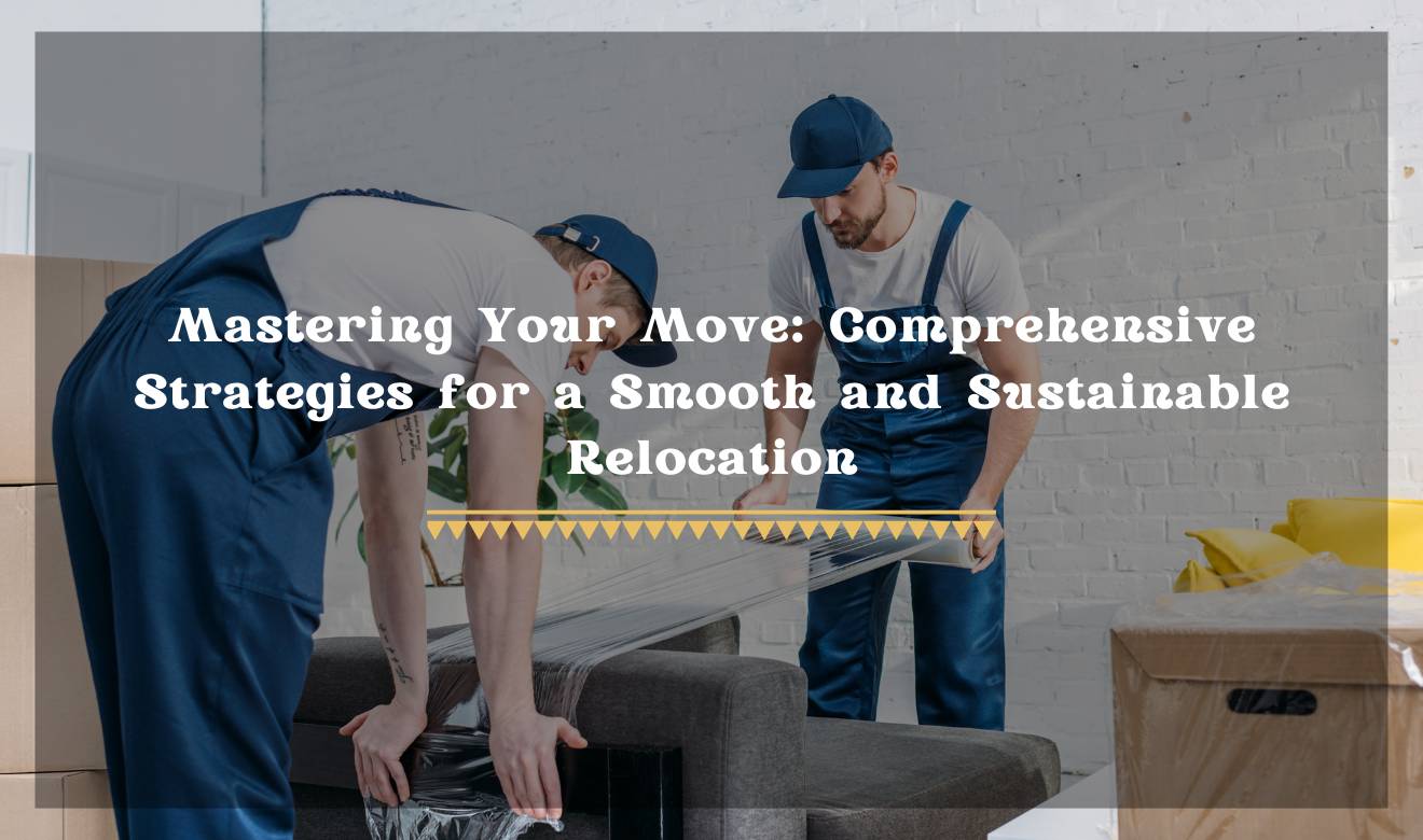 Movers packing moving boxes in a sustainable, organized manner