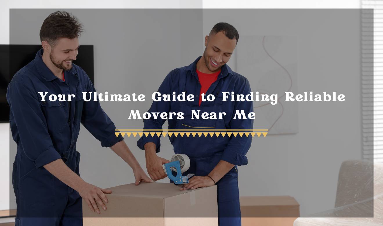 Movers Near Me: Professional movers carefully handling household items during a move. 
